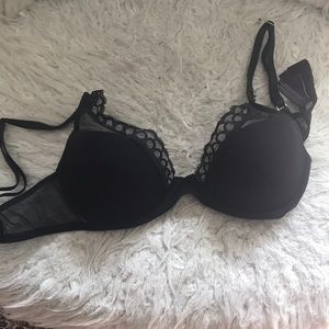 Journelle black mesh bra